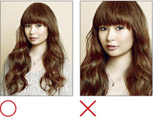 ※バストアップ写真顔全体、髪全体が入るように撮影してください。