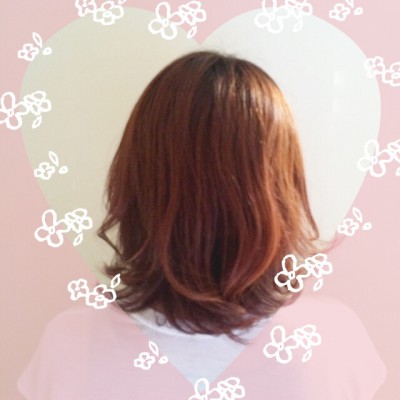 赤系ヘアカラー♡